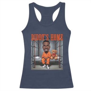 Funny Xmas Diddy Party Diddy Home Racerback Tank Top TS09 Navy Print Your Wear