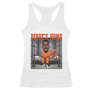 Funny Xmas Diddy Party Diddy Home Racerback Tank Top TS09 White Print Your Wear