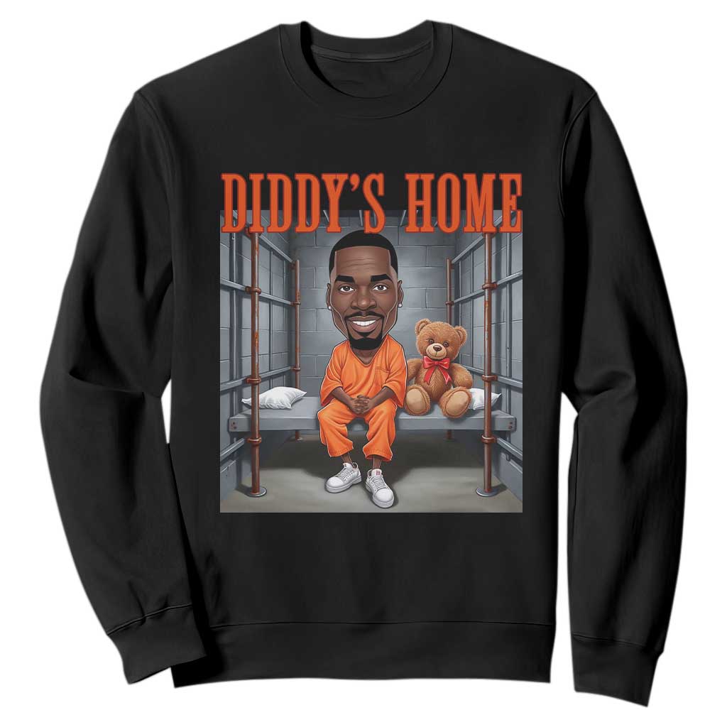 Funny Xmas Diddy Party Diddy Home Sweatshirt TS09 Black Print Your Wear