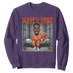 Funny Xmas Diddy Party Diddy Home Sweatshirt TS09 Purple Print Your Wear