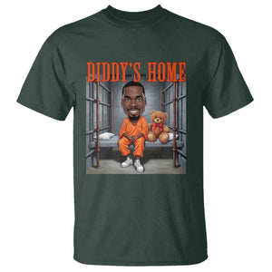 Funny Xmas Diddy Party Diddy Home T Shirt TS09 Dark Forest Green Print Your Wear