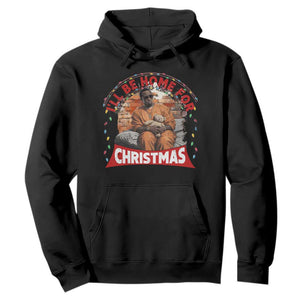 Funny Xmas Diddy Party Hoodie I'll Be Home For Christmas TS09 Black Print Your Wear