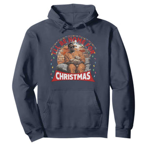 Funny Xmas Diddy Party Hoodie I'll Be Home For Christmas TS09 Navy Print Your Wear