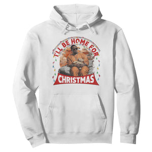 Funny Xmas Diddy Party Hoodie I'll Be Home For Christmas TS09 White Print Your Wear