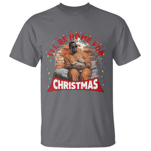 Funny Xmas Diddy Party T Shirt I'll Be Home For Christmas TS09 Charcoal Print Your Wear