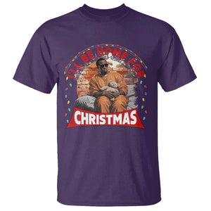 Funny Xmas Diddy Party T Shirt I'll Be Home For Christmas TS09 Purple Print Your Wear