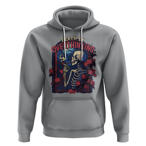 Death By Overthinking Skeleton Smoking Hoodie TS09 Sport Gray Printyourwear