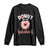 Valentine's Day Long Sleeve Shirt Donuts Are My Valentine Food Joke TS09 Black Print Your Wear