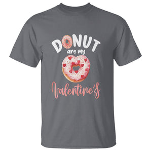 Valentine's Day T Shirt Donuts Are My Valentine Food Joke TS09 Charcoal Printyourwear