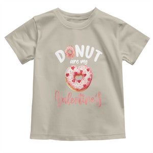 Valentine's Day Toddler T Shirt Donuts Are My Valentine Food Joke TS09 Sand Print Your Wear