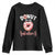 Valentine's Day Youth Sweatshirt Donuts Are My Valentine Food Joke TS09 Black Print Your Wear