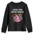 Valentine's Day Youth Sweatshirt Love You Slow Much Cute Sloth Hearts Lazy TS09 Black Print Your Wear