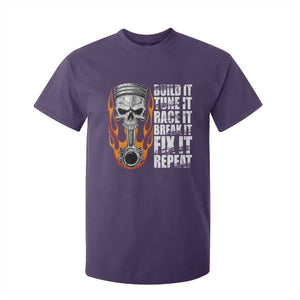 Racing Car T Shirt For Kid Build It Tune It Race It Break It TS09 Purple Print Your Wear