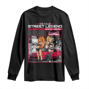 Street Legend JDM Anime Long Sleeve Shirt TS09 Black Print Your Wear