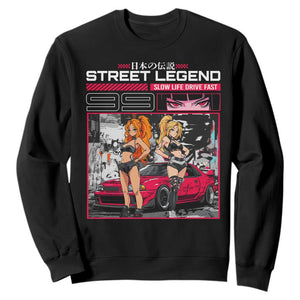 Street Legend JDM Anime Sweatshirt TS09 Black Print Your Wear