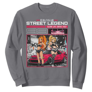 Street Legend JDM Anime Sweatshirt TS09 Charcoal Print Your Wear