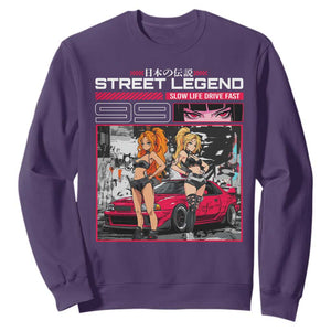 Street Legend JDM Anime Sweatshirt TS09 Purple Print Your Wear