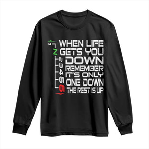 Motorcycle Lover Long Sleeve Shirt When Life Gets You Down TS09 Black Print Your Wear