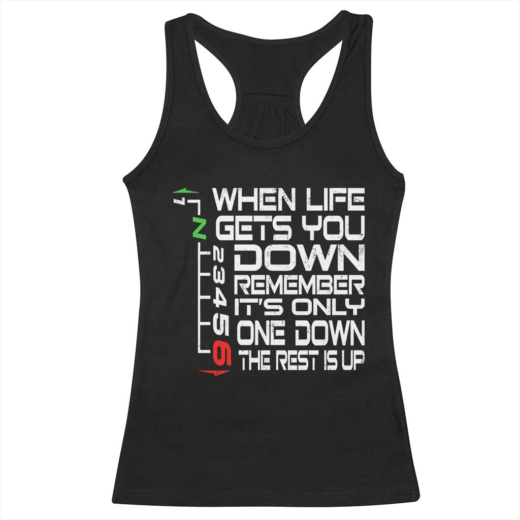 Motorcycle Lover Racerback Tank Top When Life Gets You Down TS09 Black Print Your Wear
