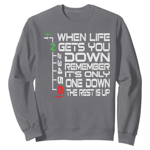 Motorcycle Lover Sweatshirt When Life Gets You Down TS09 Charcoal Print Your Wear