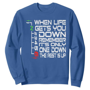 Motorcycle Lover Sweatshirt When Life Gets You Down TS09 Royal Blue Print Your Wear