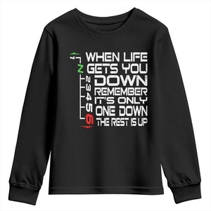 Motorcycle Lover Youth Sweatshirt When Life Gets You Down TS09 Black Print Your Wear