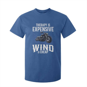 Motorcycle Rider Funny Wind Therapy T Shirt For Kid TS09 Royal Blue Print Your Wear