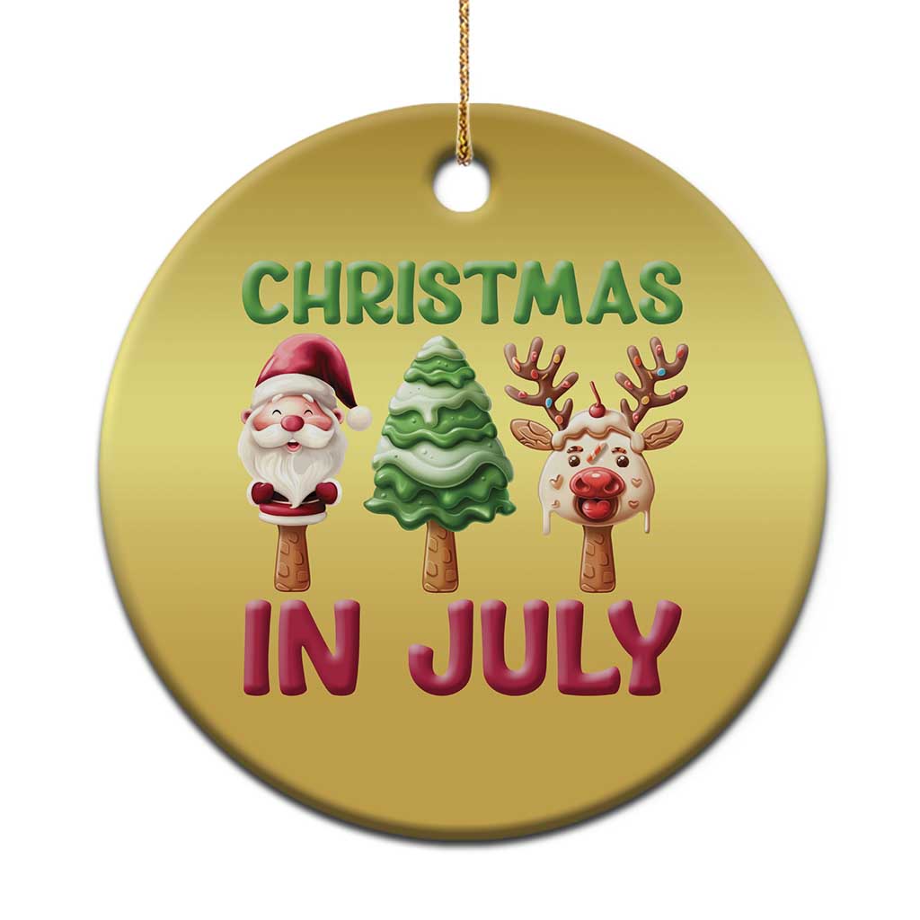 Tropical Xmas Christmas Ornament Ice Cream Santa Christmas Tree Reindeer TS09 Print Your Wear