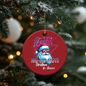 Tropical Xmas Christmas Ornament Retro Santa Feelin' Ho Ho Hot TS09 Print Your Wear