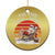 Tropical Xmas Christmas Ornament Tis The Sea Sun Santa At The Beach TS09 Print Your Wear