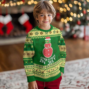 Funny Tropical Xmas Ugly Christmas Sweater Watermelon Summer Snowman TS09 Forest Print Your Wear