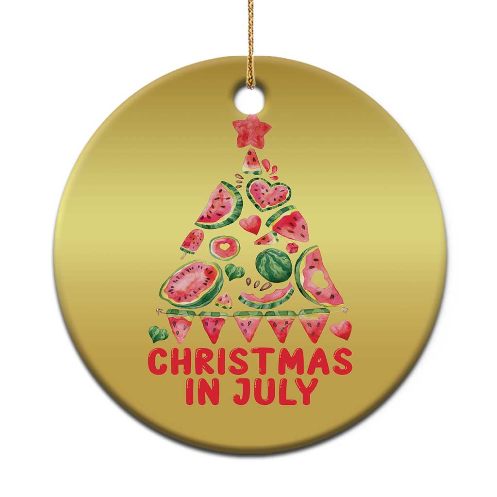 Funny Tropical Xmas Christmas Ornament Watermelon Summer Christmas Tree TS09 Print Your Wear