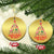 Funny Tropical Xmas Christmas Ornament Watermelon Summer Christmas Tree TS09 Circle Gold Print Your Wear