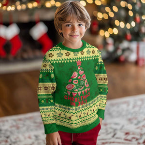 Funny Tropical Xmas Ugly Christmas Sweater Watermelon Summer Christmas Tree TS09 Forest Print Your Wear