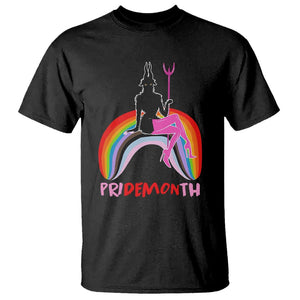 Funny LGBT Pride T Shirt Pride Demon Month Rainbow Slay Gay Evil TS09 Black Print Your Wear
