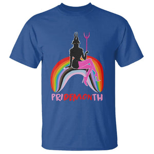 Funny LGBT Pride T Shirt Pride Demon Month Rainbow Slay Gay Evil TS09 Royal Blue Print Your Wear