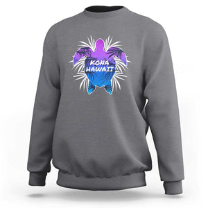 Kona Hawaii Sea Turtles Hawaiian Surfer Scuba Diving Sweatshirt TS09 Charcoal Print Your Wear