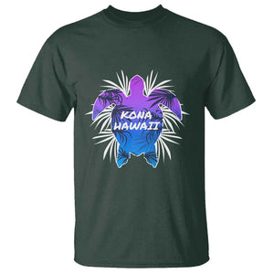 Kona Hawaii Sea Turtles Hawaiian Surfer Scuba Diving T Shirt TS09 Dark Forest Green Print Your Wear