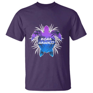 Kona Hawaii Sea Turtles Hawaiian Surfer Scuba Diving T Shirt TS09 Purple Print Your Wear