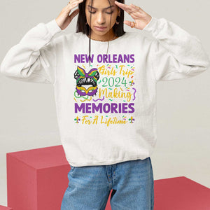 New Orleans Girl's Trip 2024 Matching Sweatshirt Making Memories For A Lifetime TS09 White Print Your Wear