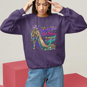 New Orleans Girl's Trip 2024 Matching Sweatshirt TS09 Purple Print Your Wear