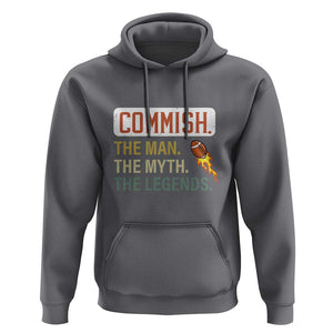 Fantasy Football Hoodie Commish Man Myth Legend TS09 Charcoal Print Your Wear