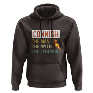 Fantasy Football Hoodie Commish Man Myth Legend TS09 Dark Chocolate Print Your Wear