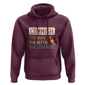 Fantasy Football Hoodie Commish Man Myth Legend TS09 Maroon Print Your Wear