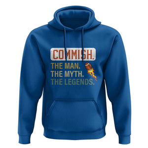 Fantasy Football Hoodie Commish Man Myth Legend TS09 Royal Blue Print Your Wear