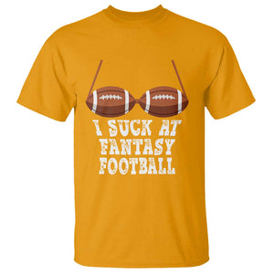 Funny I Suck At Fantasy Football Loser Bikini T Shirt TS09 Gold Print Your Wear