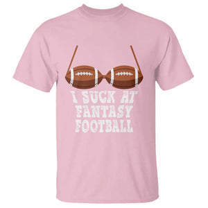 Funny I Suck At Fantasy Football Loser Bikini T Shirt TS09 Light Pink Print Your Wear