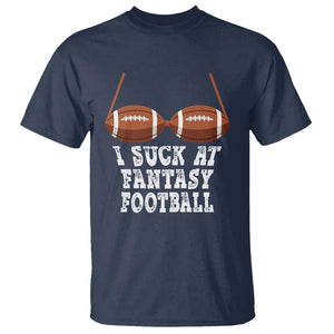 Funny I Suck At Fantasy Football Loser Bikini T Shirt TS09 Navy Print Your Wear