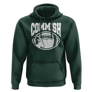 Fantasy Football Goat Commish Hoodie TS09 Dark Forest Green Print Your Wear