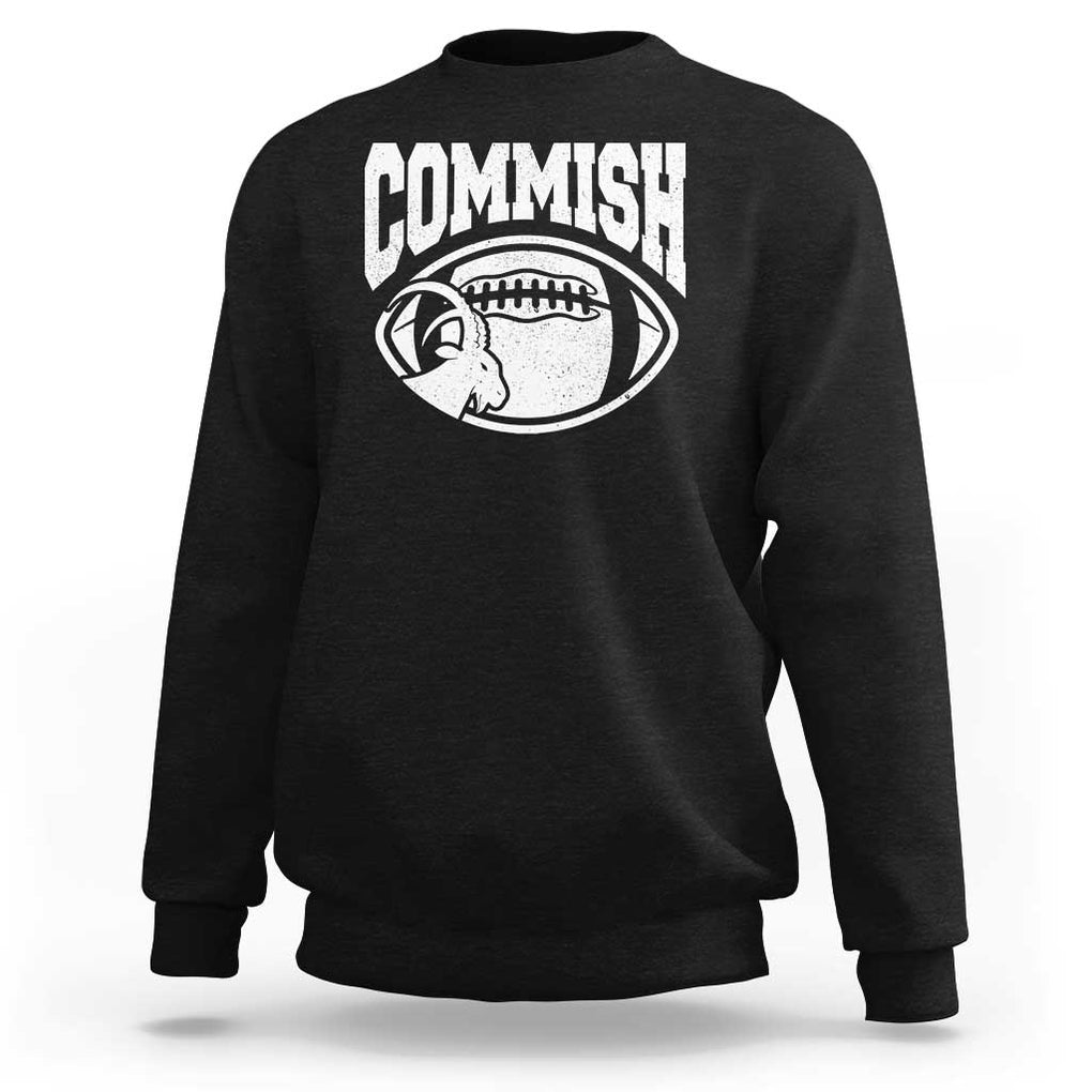 Fantasy Football Goat Commish Sweatshirt TS09 Black Print Your Wear